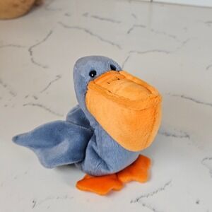 Ty Beanie Babies Scoop the Pelican 1996 Original Baby Plush Toy 90s Y2K